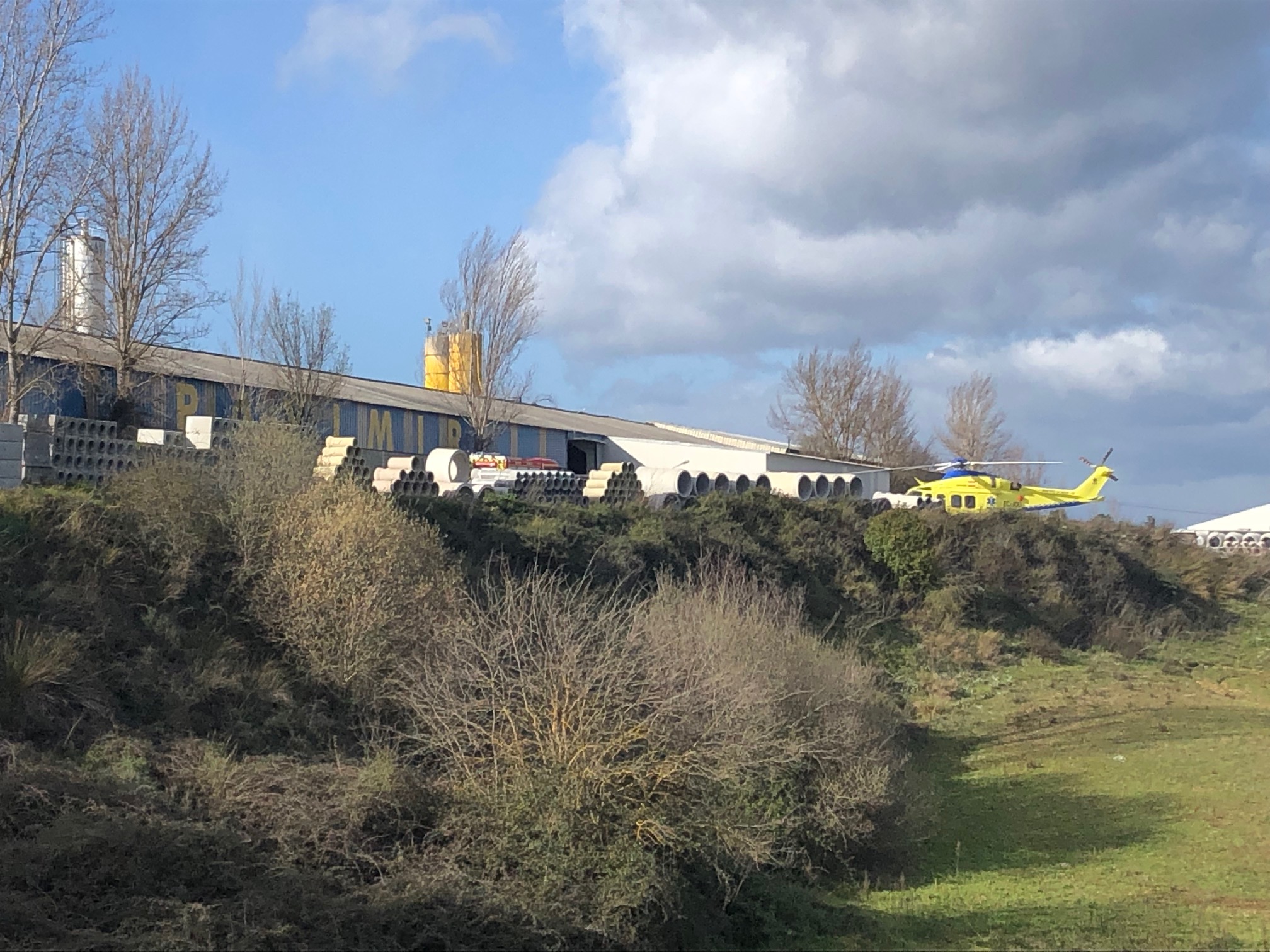 Trabalhador morreu depois de cair numa máquina de produção de cimento no concelho de Mirandela