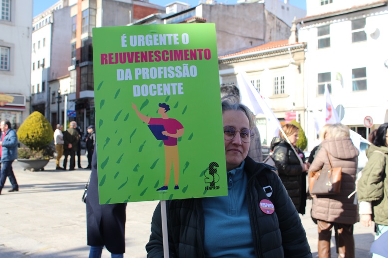 Professores protestaram mais uma vez em Bragança e alertaram para o envelhecimento dos profissionais