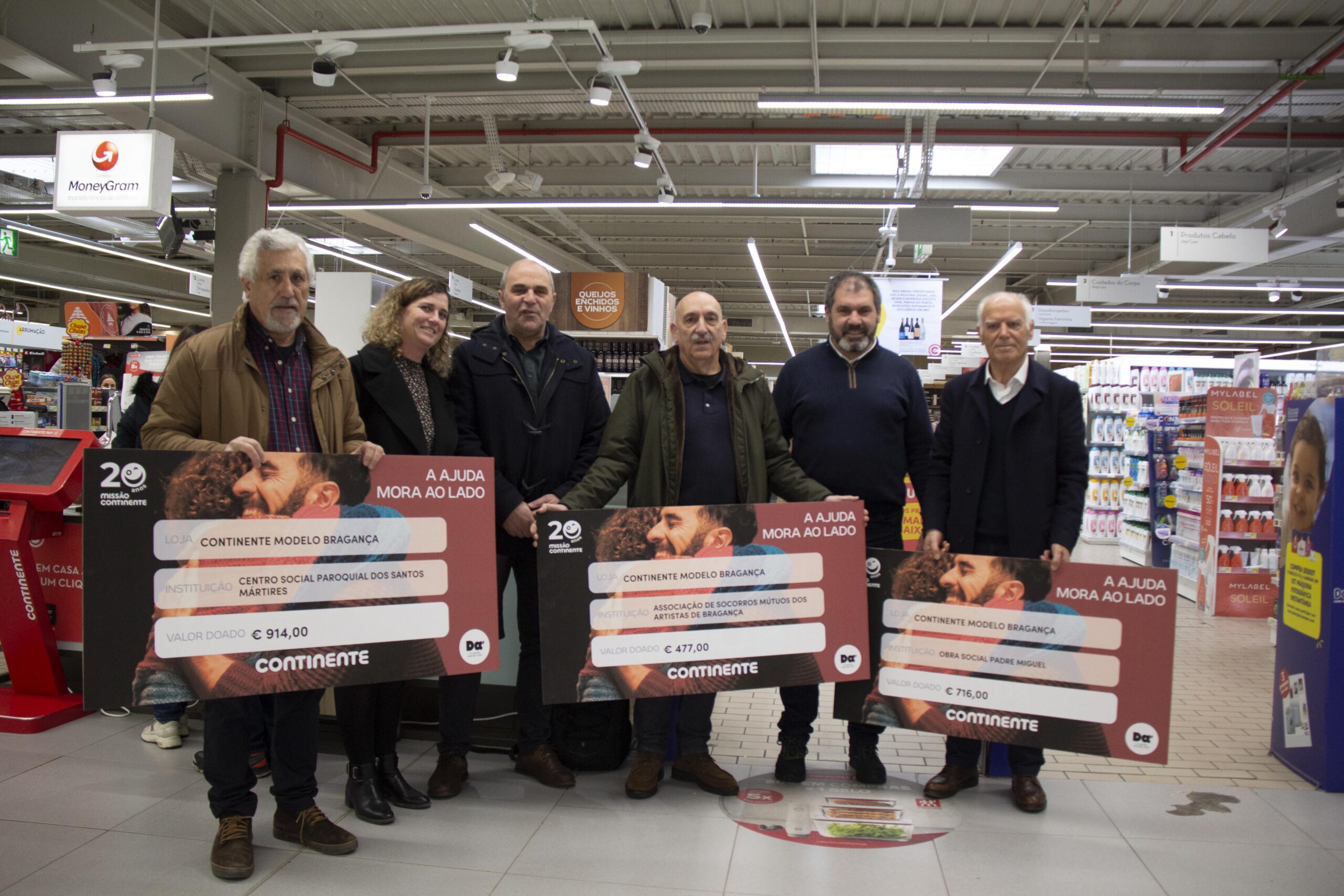 ASMAB, Obra Social Padre Miguel e Centro Paroquial Dos Santos Mártires apoiados pela Missão Continente