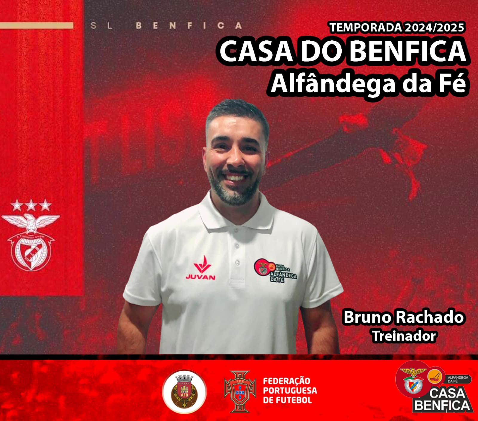 Futsal: Bruno Rachado é o treinador eleito para orientar a Casa do Benfica de Alfândega da Fé