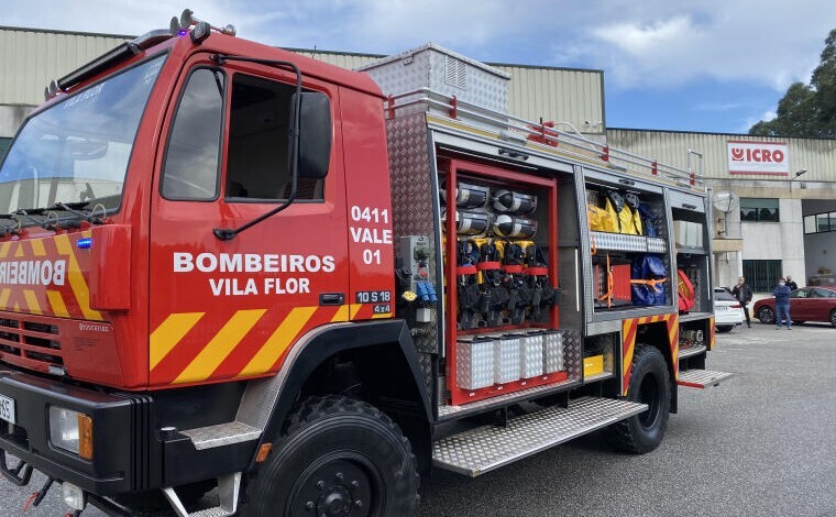 Incêndio consome mato em Roios concelho de Vila Flor