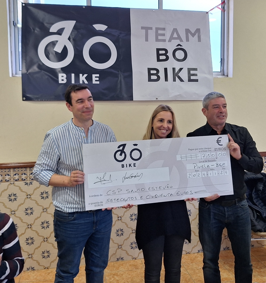 Team Bô Bike angaria fundos para ajudar Centro Social e Paroquial de Santo Estêvão de Pinela