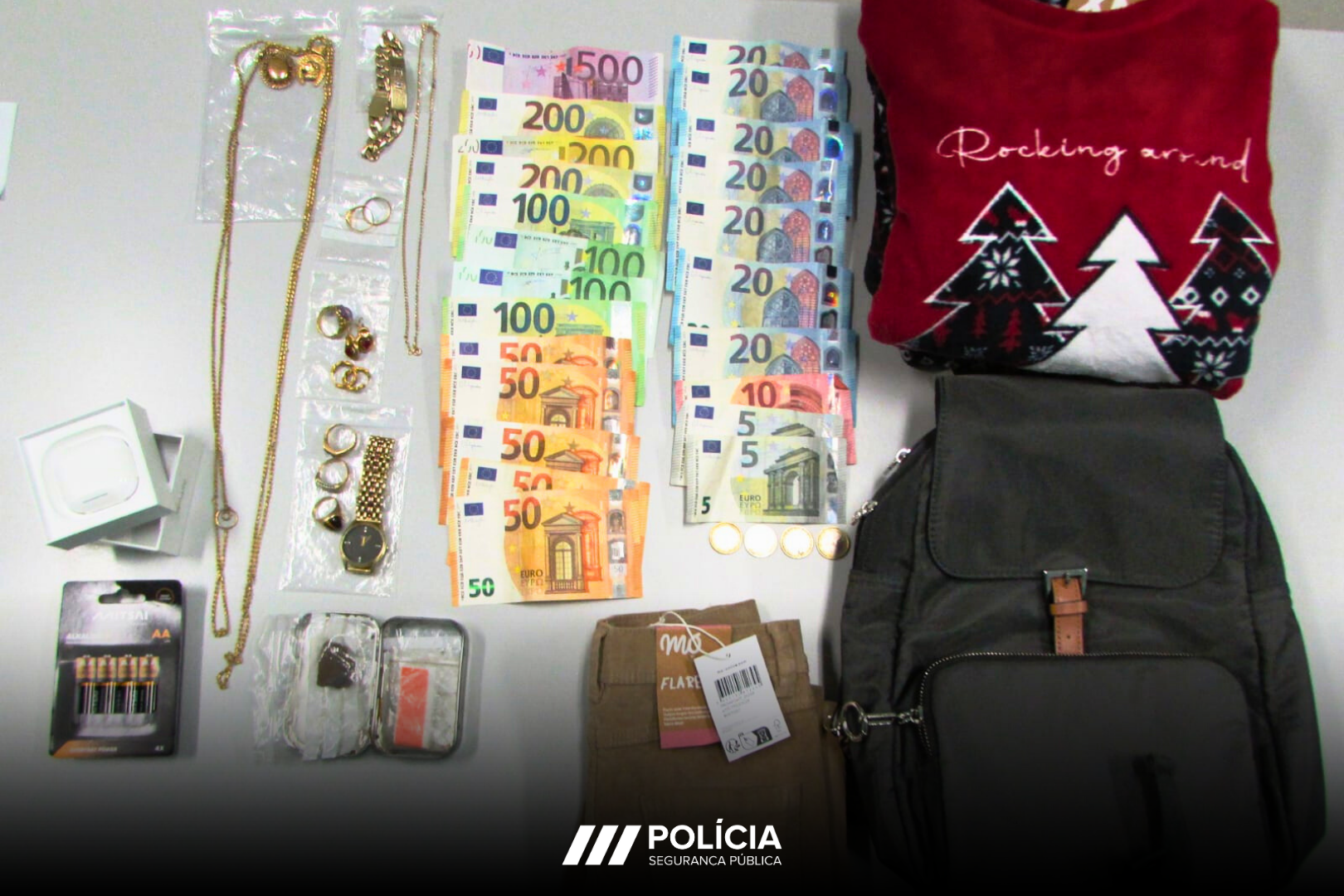 Mulher constituída arguida por suspeita de furto de ouro e dinheiro em Bragança