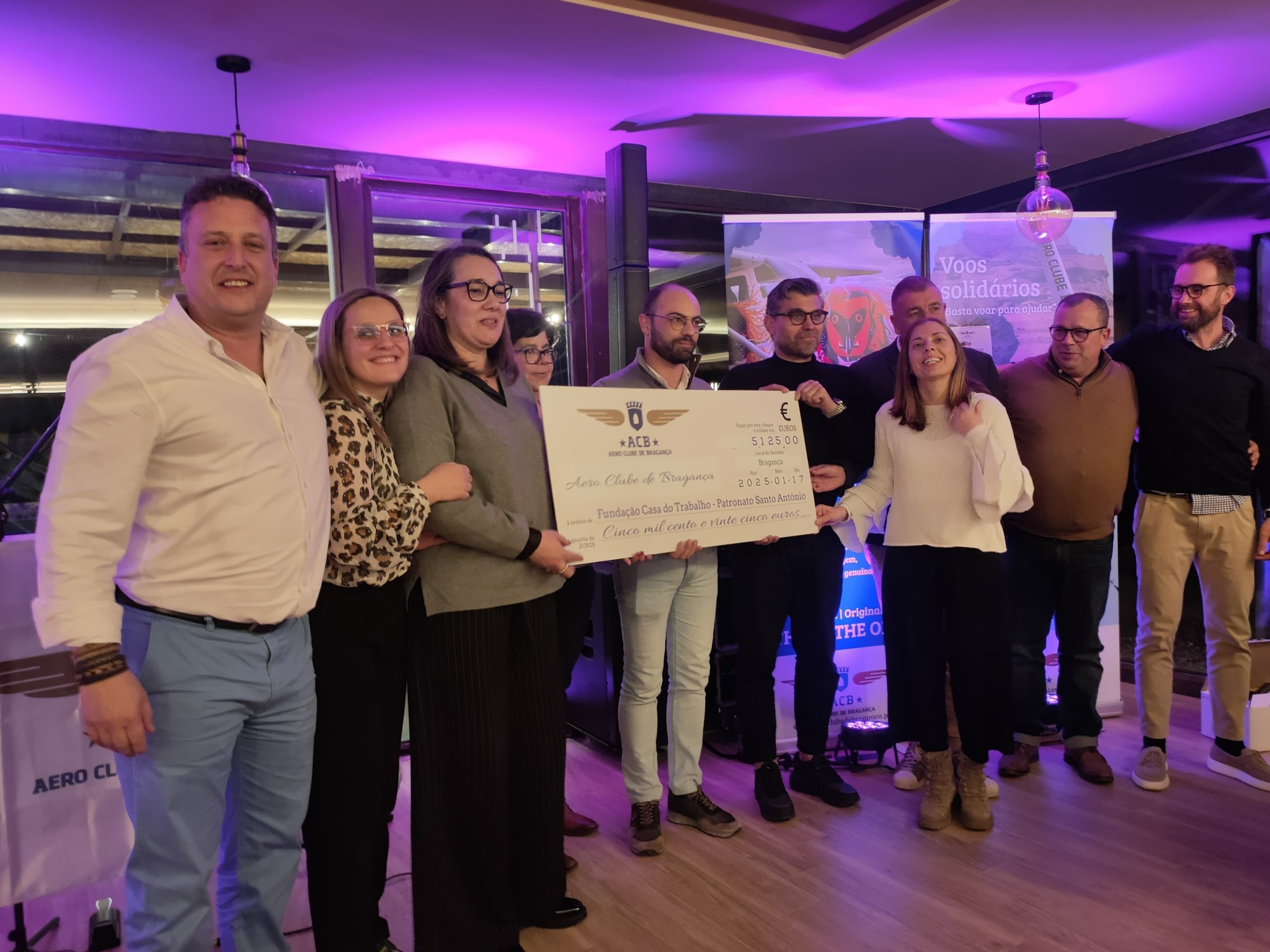 Aeroclube de Bragança angariou mais de 5 mil euros em voos solidários que revertem para a Fundação Casa de Trabalho