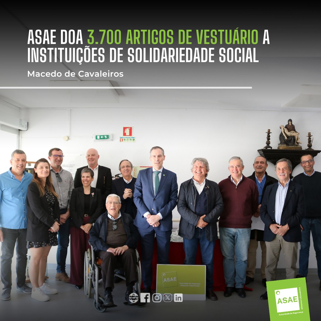 Mais de 3700 artigos contrafeitos doados pela ASAE a instituições da região