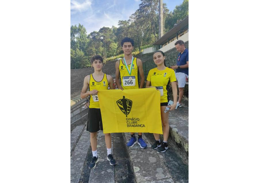 Atletismo: Atleta do Ginásio Clube de Bragança finaliza no segundo lugar na prova de 1500 metros do Campeonato do Norte Sub-18 em Braga