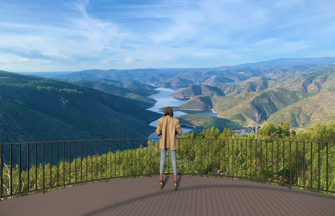 Miradouro da Serpente do Medal vai ganhar estrutura para contemplar a paisagem sobre os Lagos do Sabor