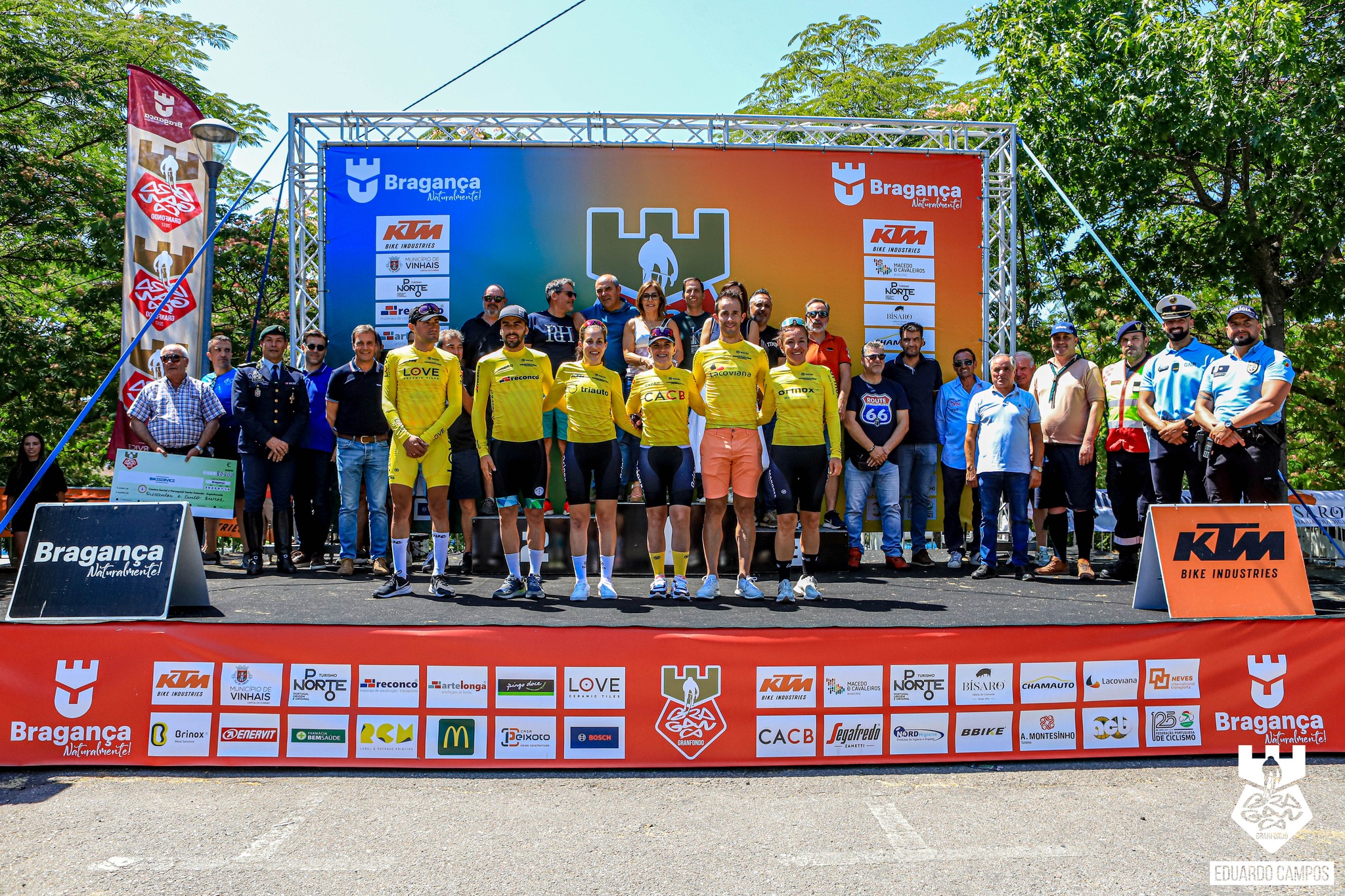 Ciclismo: David Mayo Vivas e Flávia Lopes vencem a 7ª edição do Bragança Granfondo