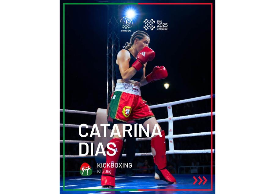 Kickboxing: Catarina Dias luta frente à brasileira Carolina Sousa Santos nos quartos de final dos World Games