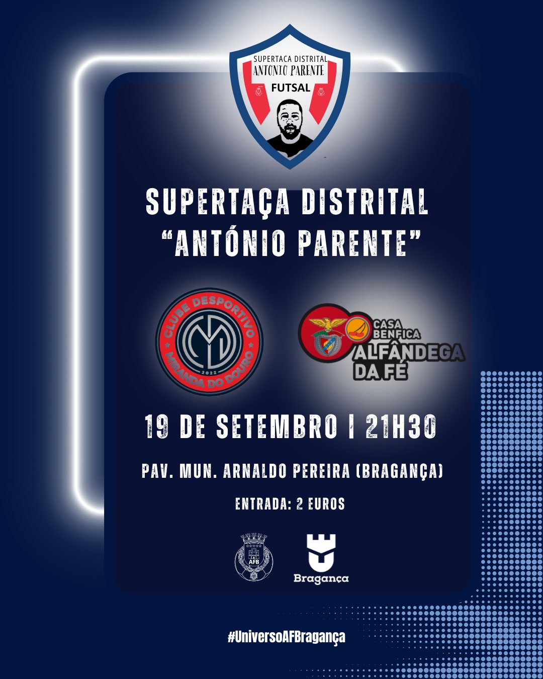 Futsal: Supertaça Distrital “António Parente” marcada para o dia 19 de setembro em Bragança