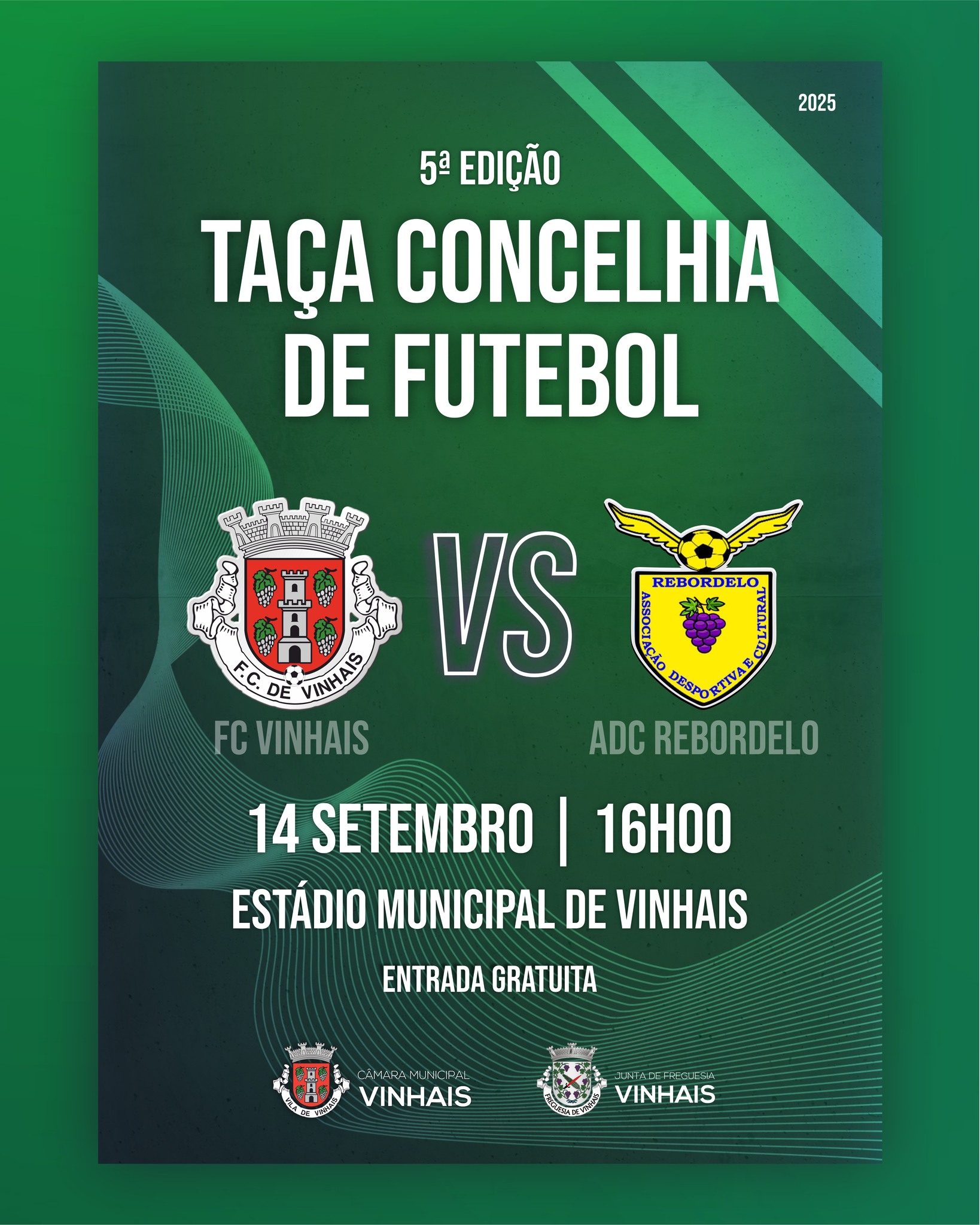 Futebol: Taça concelhia de Vinhais realiza-se no dia 14 de setembro