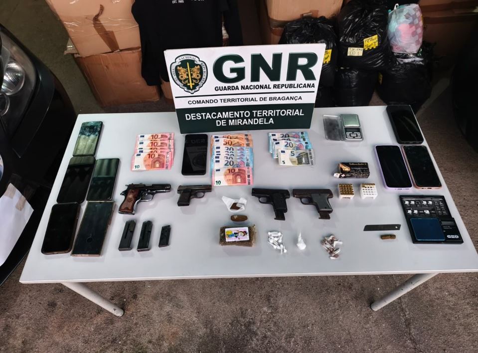 Cinco detidos em Mirandela em operação de combate ao tráfico de droga