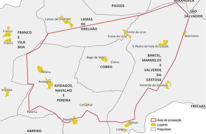 Pedido de prospeção mineira em Mirandela em consulta pública até março