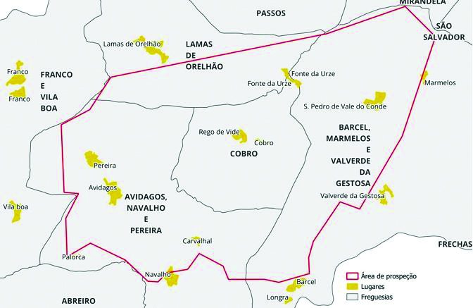 CDU de Mirandela alarmada com o pedido de atribuição de direitos de prospeção e pesquisa mineira em Mirandela